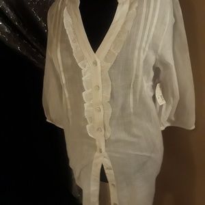 Magnolia Tops - white tunic blouse Magnolia Tops - white tunic blouse